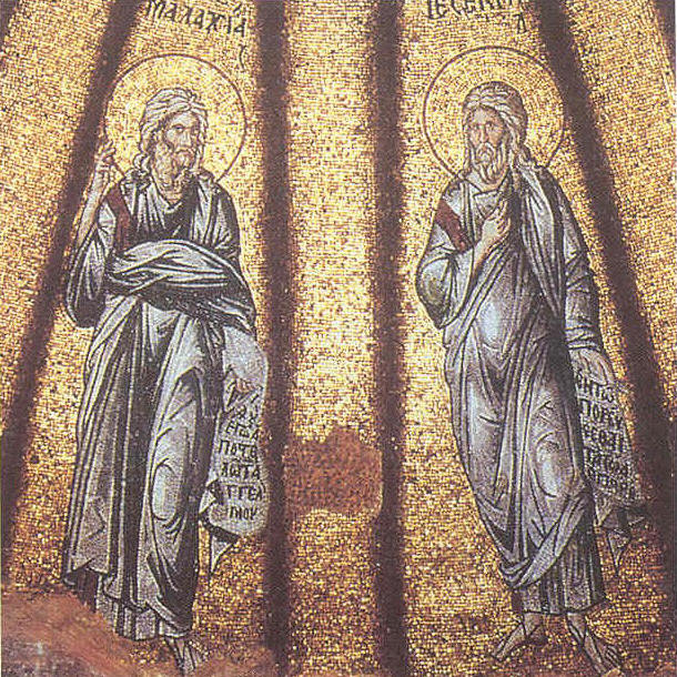 .    .   1304-8 .    Fethiye Camii  . St. prophets Malachi and Ezekiel.