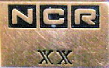 NCR 20 years of service pin