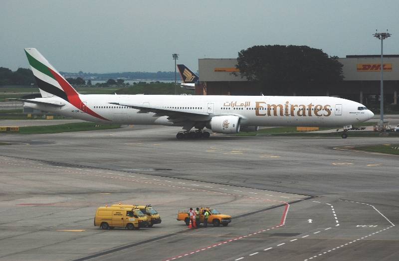Emirates Boeing 777 nice airplane