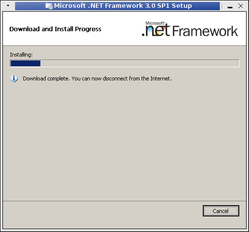 Installing Microsoft dotNET Framework 3.0 SP linux Setup