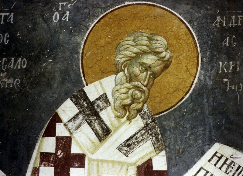 Saint-Andrew-of-Crete-wall-painted-icon