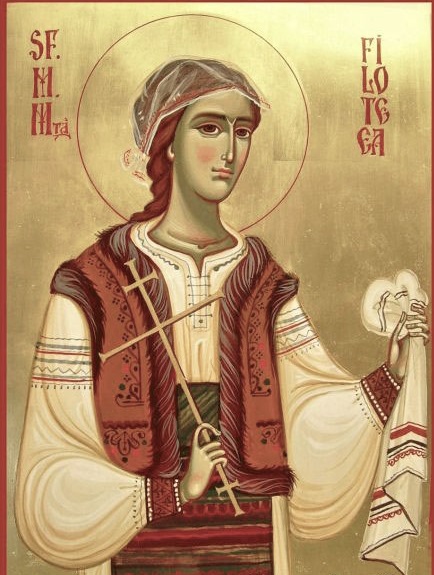 Saint-Venerable-Filotea-of-Tarnovo-Romanian-icon