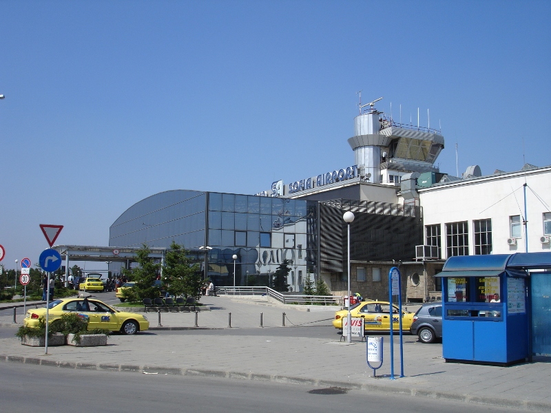 Sofia Airport long distance view