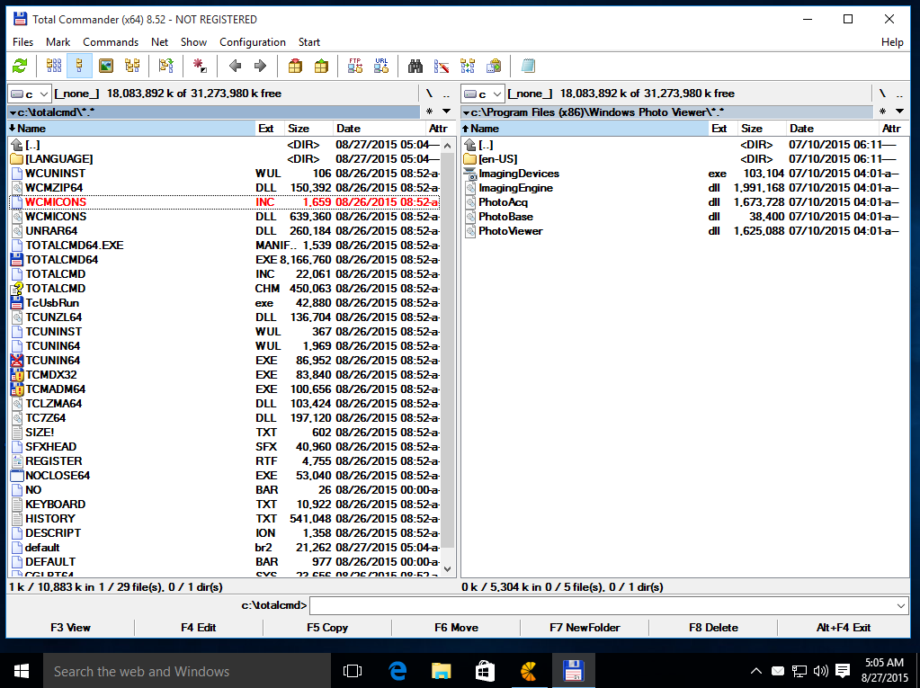 Windows-Total-commander-tool-running-on-MS-Windows-10