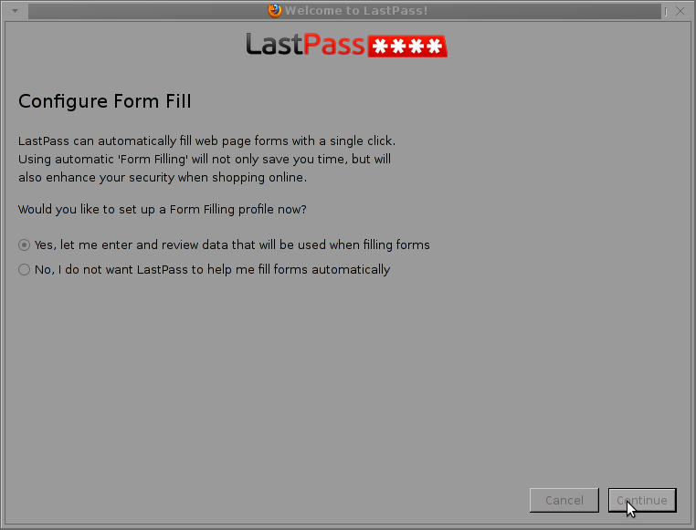 configure form fill automatic form filling lastpass screenshot automatically fill web page forms in Firefox