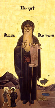Saint Abba Anthony the Great Coptic Oriental orthodox Icon