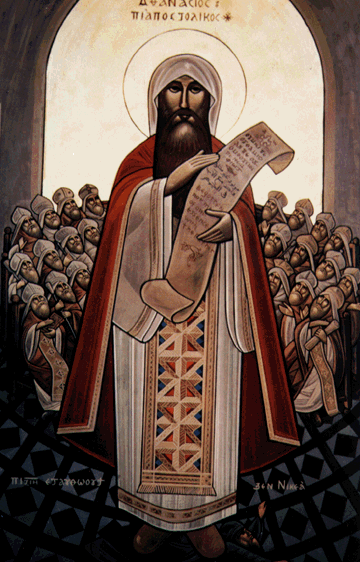 Saint Athanasius defender of pure orthodoxy Oriental Orthodox icon