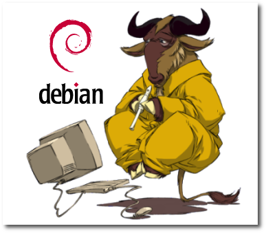 Debian Meditation GNU logo picture