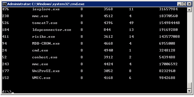 get-all-process-names-in-command-line-with-windows-wmic-command-screenshot
