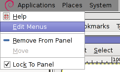 GNOME Edit menus screenshot