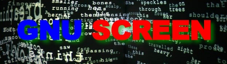 GNU Screen artistic logo text background, how to resolve cannot open terminal /dev/pts/