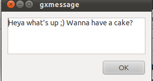 GxMessage Gnome message Screenshot