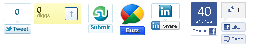 ITPShare Large Social Buttons Joomla