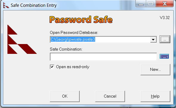 Keep multiple passwords safe in Microsoft Windows 7 passwordsafe with masterpassword