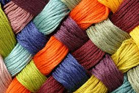yarn in different colors the base material for knitting