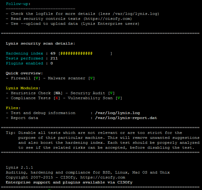 lynis-scanned-server-for-rootkit-summer-results-linux-check-for-backdoors-tool