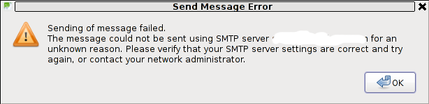 Message sending Qmail STARTTLS failed unknown reason