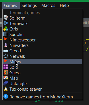 mobaxterm-list-of-games-screenshot