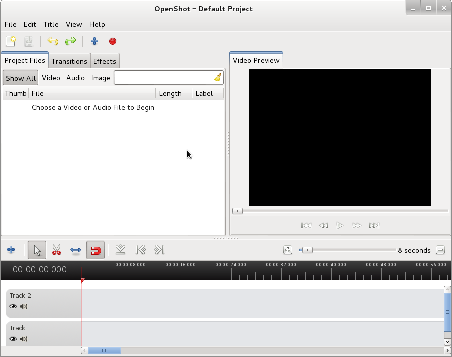 openshot running on Debian Wheezy Linux create video from pictures