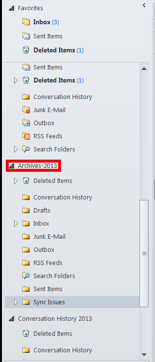 outlook-archived-mail-pannel-screenshot-windows-7