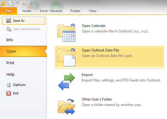 outlook-open-backupped-pst-datafile-archive-importing-to-outlook-2010