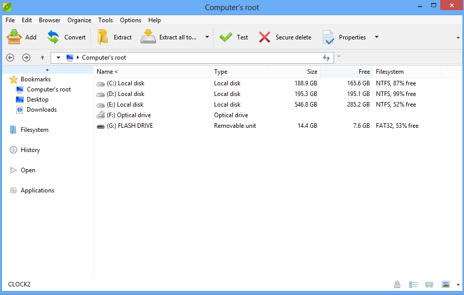 peazip winrar winzip unarchive all in one unarchive windows linux freebsd program screenshot