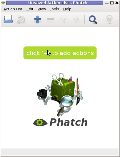 Phatch Linux Debian Squeeze Screenshot