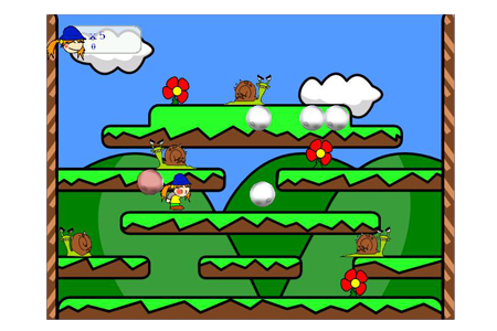 PixBros Linux Bubble Bobble like Game Screenshot