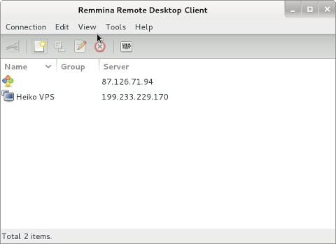Remmina Linux remote vnc connect best software gui frontend screenshot
