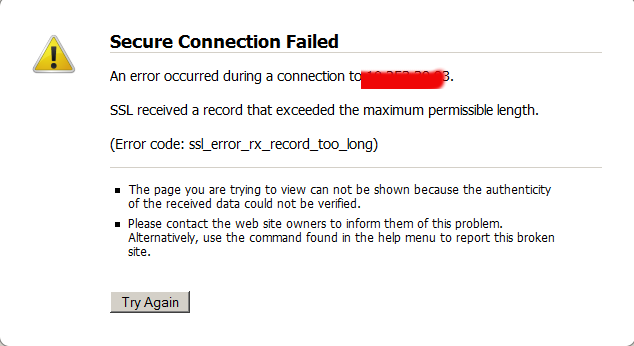 secure-connection-failed-an-error-occured-during-connection-ssl-received-a-record-that-exceeds-the-maximum-permissible-length-fix-howto
