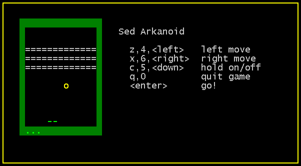 sed-text-editor-written-arkanoid-game-linux-bsd