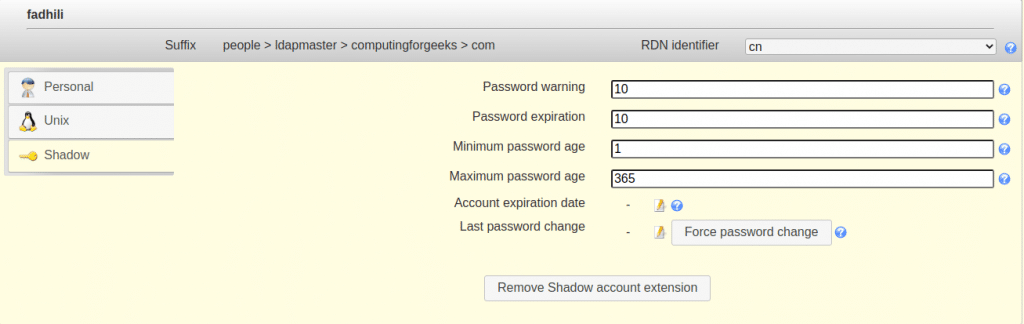 setup-shadow-on-LAM-ldap-manager-centos-web-screenshot