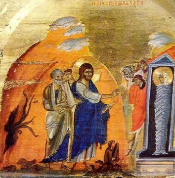 The Resurrection of Lazarus Orthodox Icon Sinai 