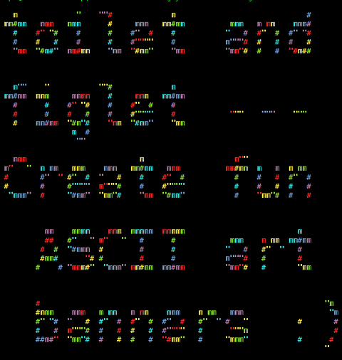 Create fun and colorful text ASCII art banner logos on Linux (figlet and toilet)