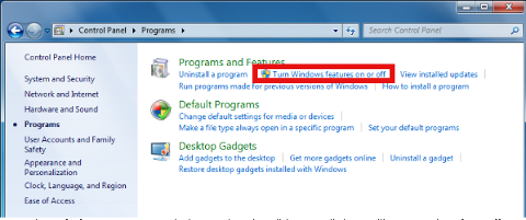 aktivera telnet i hela Windows XP
