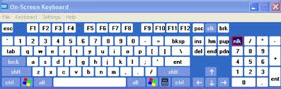Windows XP Virtual Keyboard, On Screen Keyboard